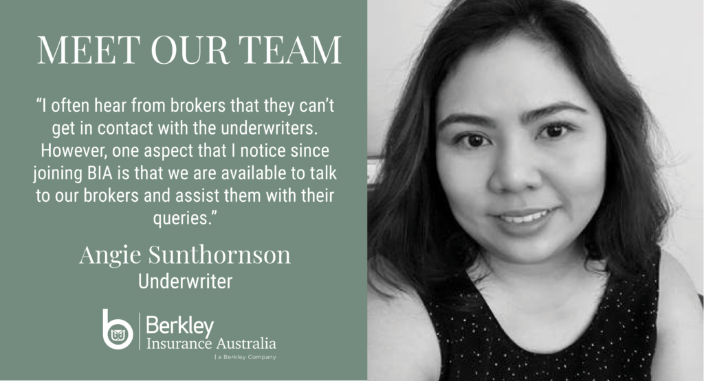 Stuck in a lift with an Underwriter | Angie Sunthornson