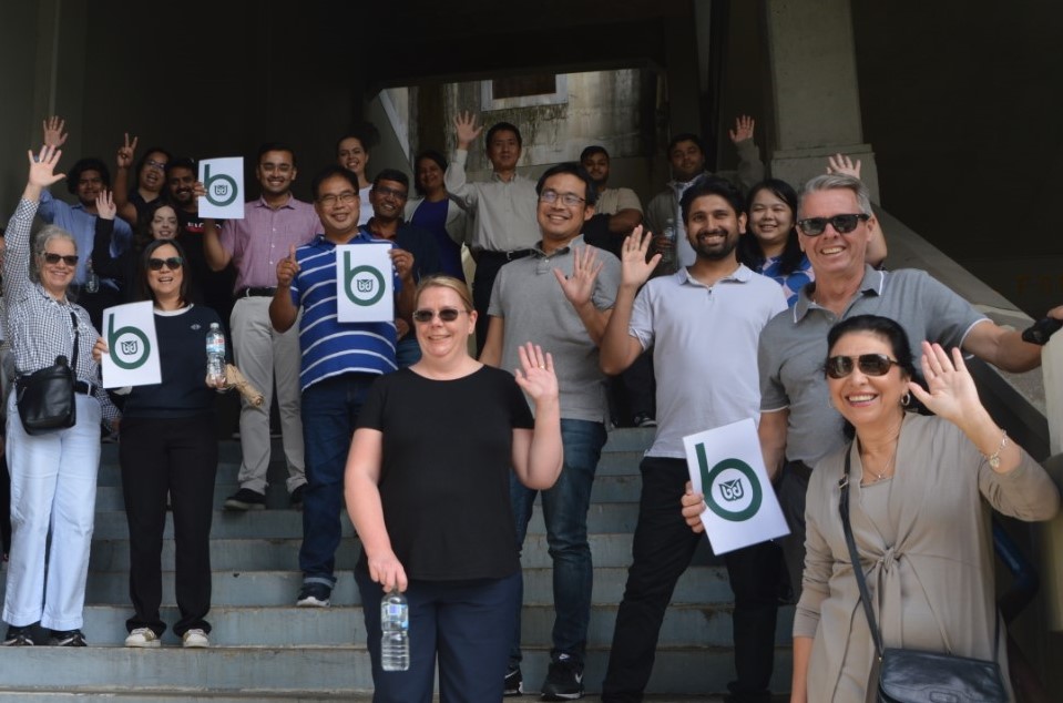 Picture of Berkley Employees at a social event