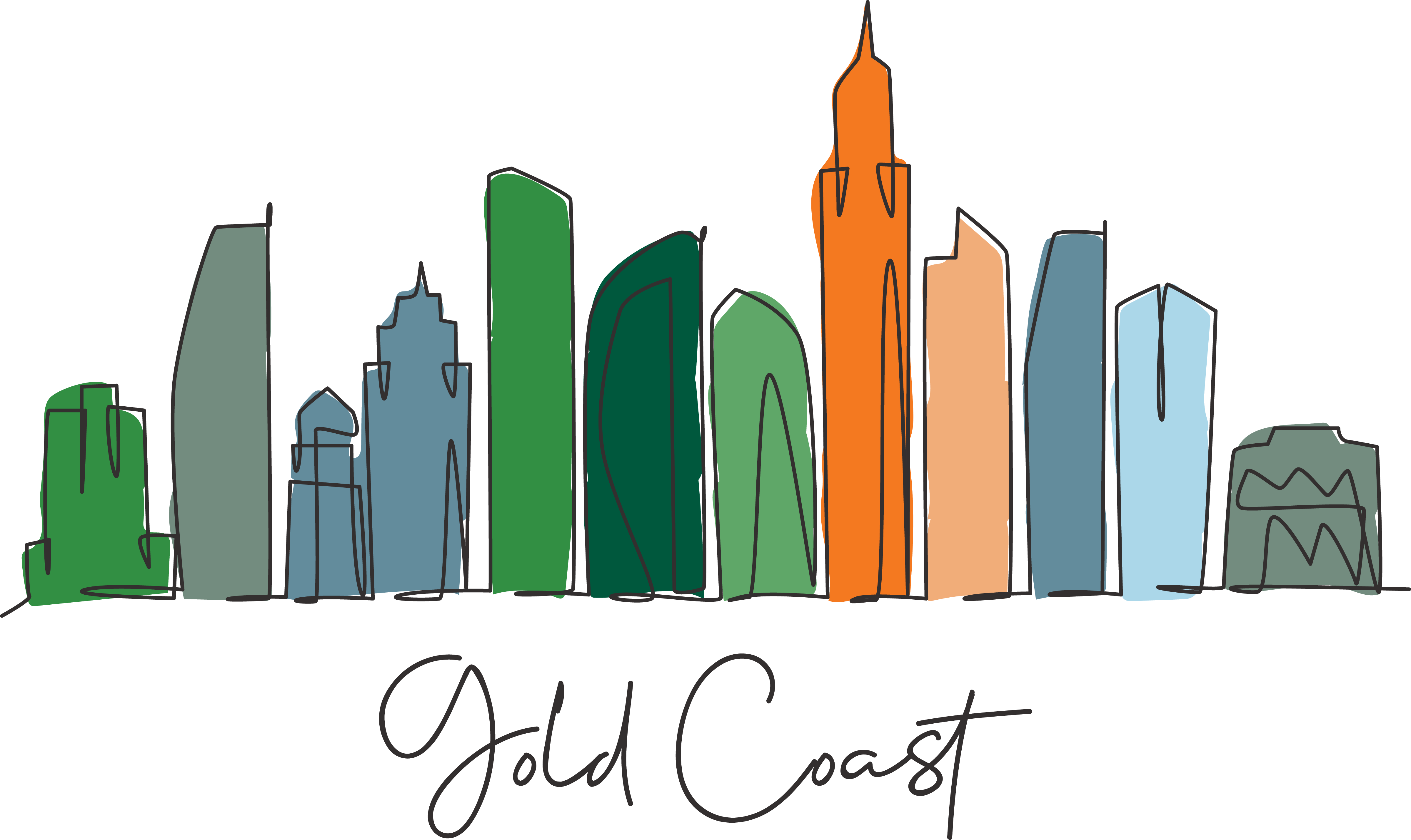 Gold Coast City Sketch