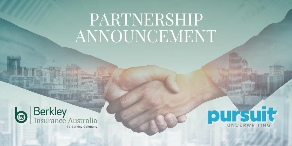Partnership Announcement Berkley Insurance Australia and Pursuit Underwriting